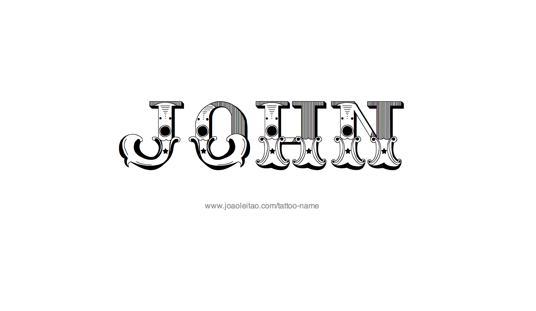 John Name Tattoo Designs